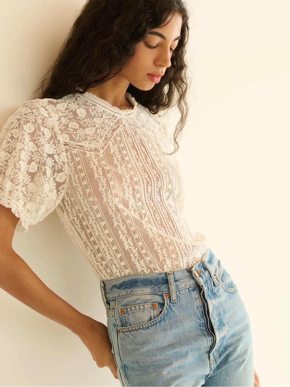 NWT Doen Idora Top in Salt